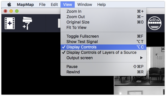 toggle display controls