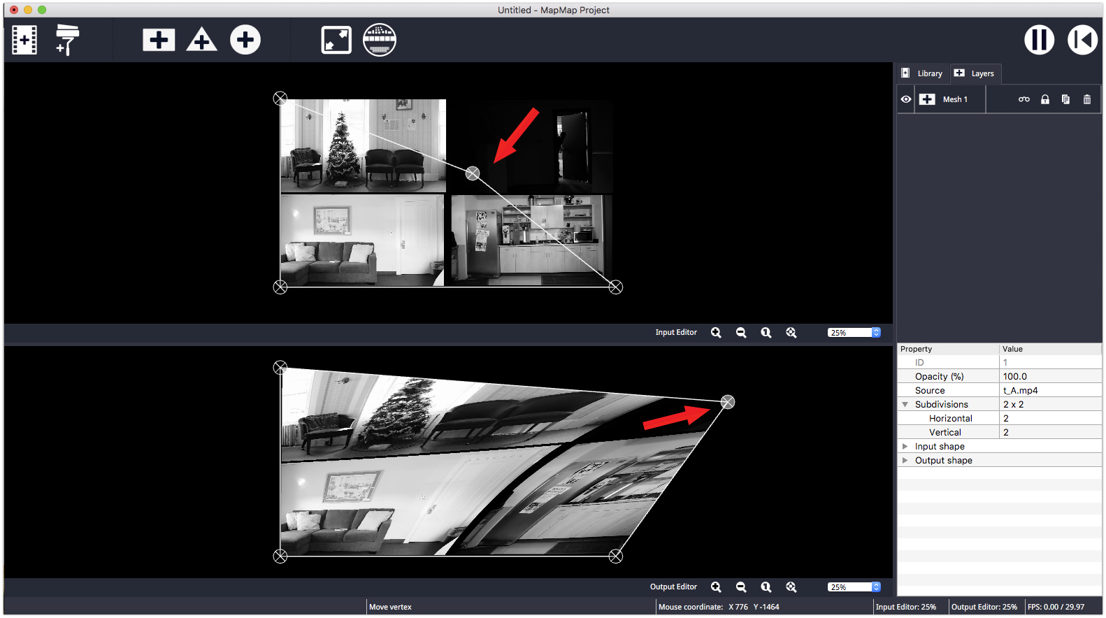 vertex editing